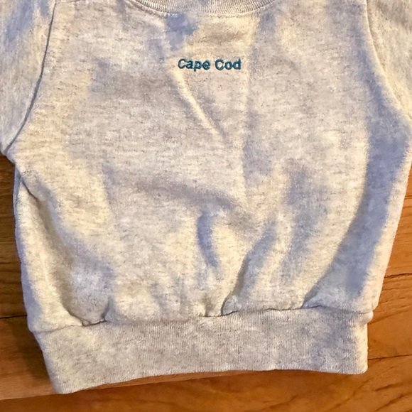 Rabbit Skins Gray Sweatshirt with Red Fish Design - Cape Cod - Picture 3 of 4